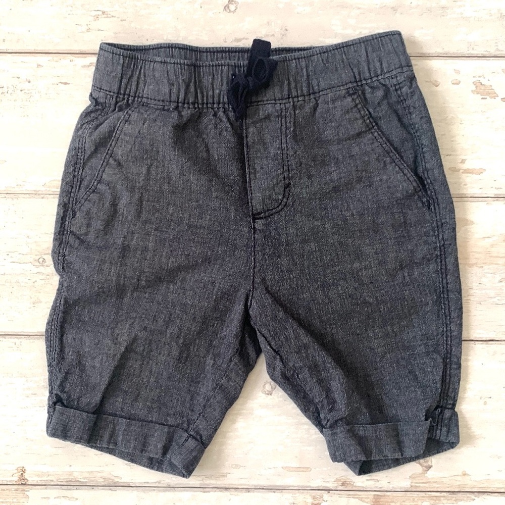 Old Navy 4T Boys Dark Blue Shorts Kids Summer Chino Cut Bottoms Toddler Size 4